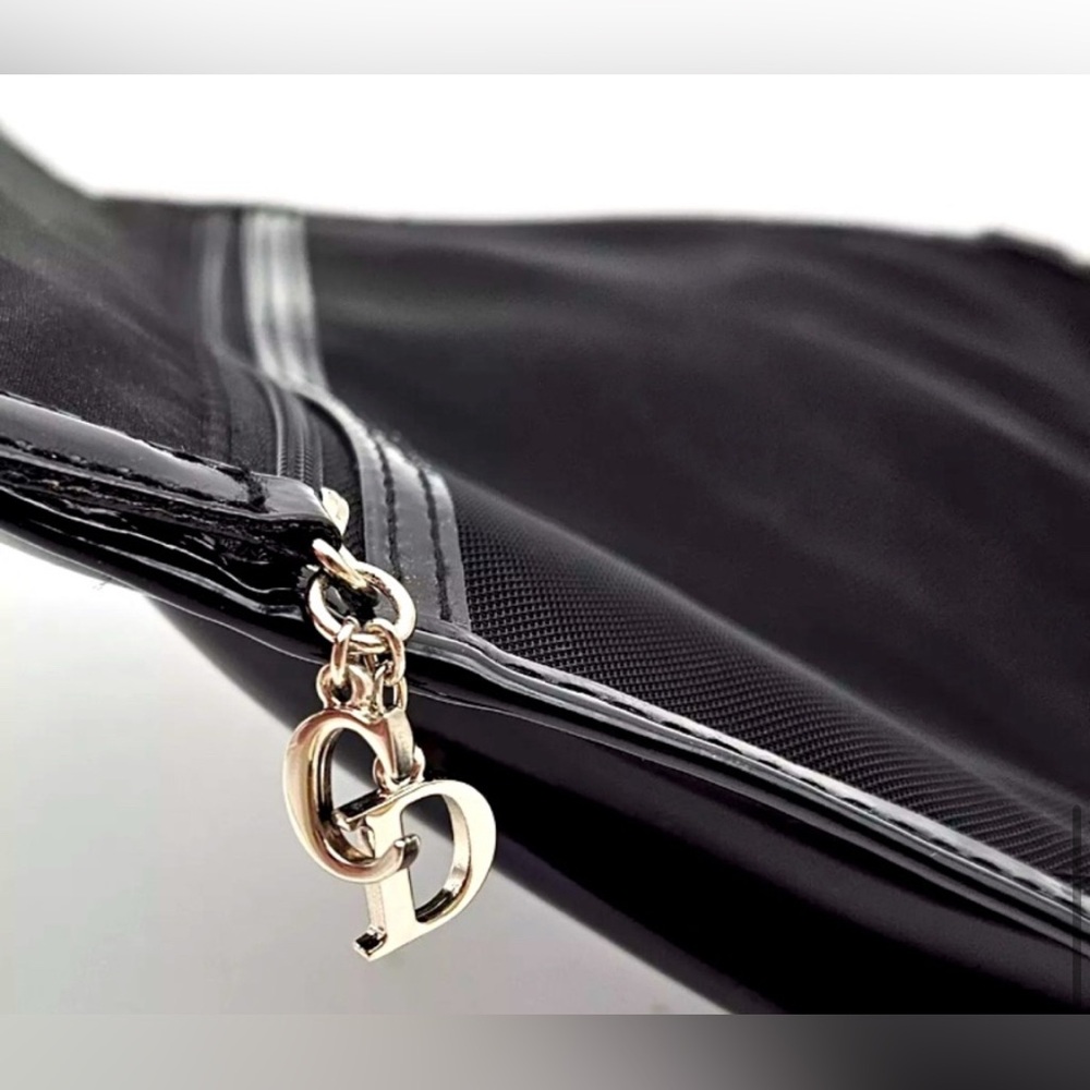 Dior Black Glossy Clutch Structured Elegance - Picture 7 of 8